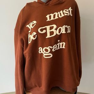 Ye must be born again hoodie, large, brand new